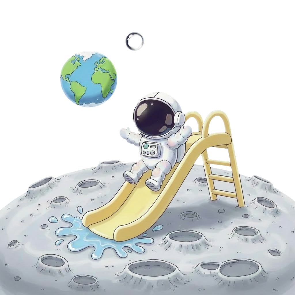 Earth in the background